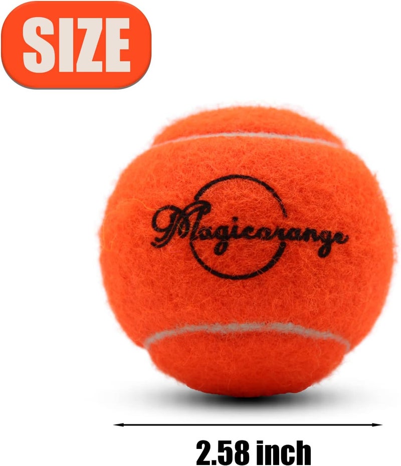 Magicorange Tennis Balls, 12 Pack Advanced Training Tennis Balls Practice Balls, Come with Mesh Bag for Easy Transport, Good for Beginner Training Ball - Image 2